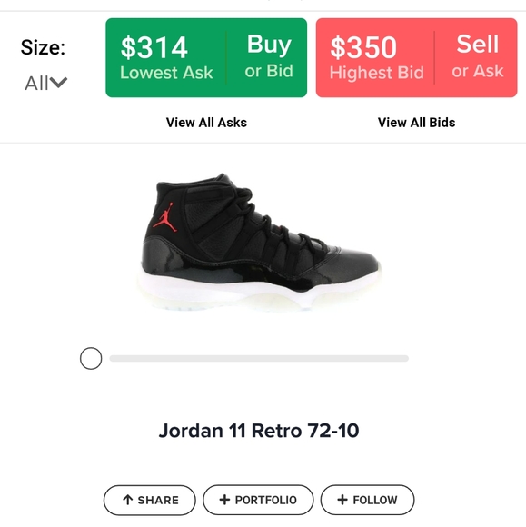 Air Jordan 11 Retro (72-10 Season) (Size 10)! - Picture 13 of 14